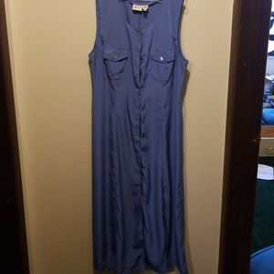 Ankle length sleveless dress